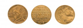 Eine kleine Partie mit 13 Goldmedaillen der Schweiz, welche allesamt zum Thema "Göttibatzen" herausgegeben wurden.