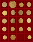 Sammlung mit 19 Goldmedaillen mit verschiedenen Motiven. Dabei u.a. 100 Franken 1939 Schützenfest Luzern, Badenfahrt 1947, Eintritt Schaffhausens in d...