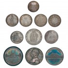 Umfangreiche Sammlung alle Welt. Dabei Schützentaler mit 2 x Zürich 1859 (R1723a), 2 x Nidwalden 1861 (R1022a), 1867 Schwyz (R1070a), 2 x 1874 St. Gal...