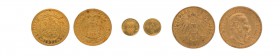 Sammlung von 15 Goldmünzen Europa. Mit dabei u.a. 20 Mark 1892 A Hessen (Jäger 221) in sehr schöner bis vorzüglicher Erhaltung, 1 Goldmark Josef Wild ...