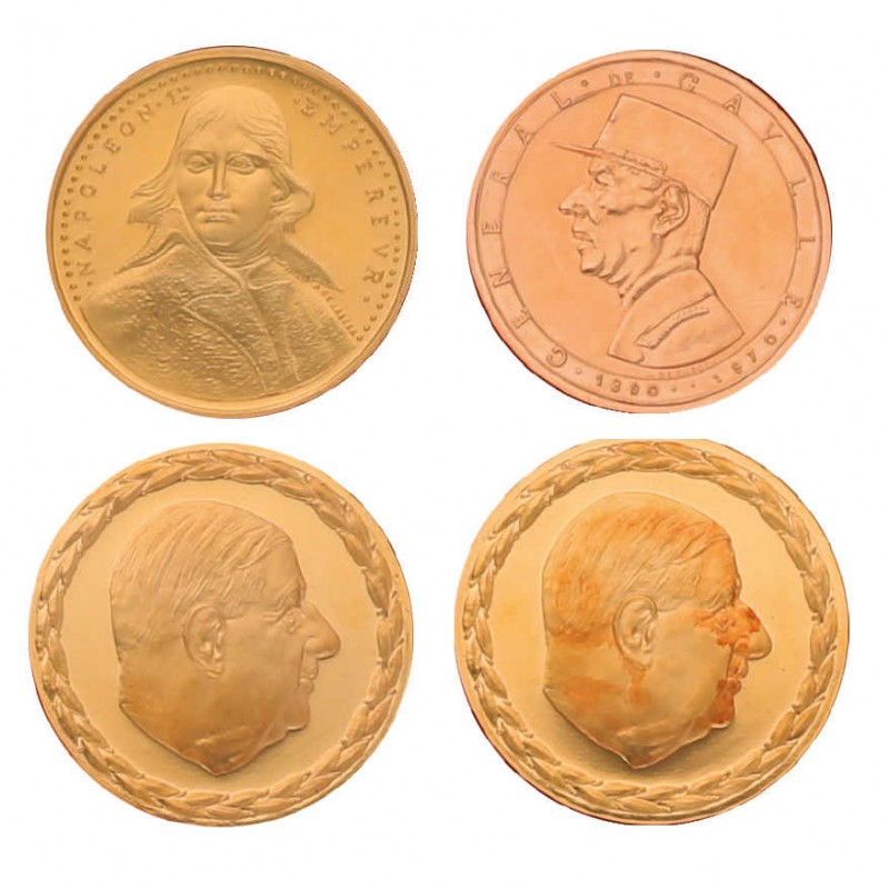 Umfangreiche Medaillenpartie mit 50 Goldmedaillen, 3 Silbermedaillen und einer K...