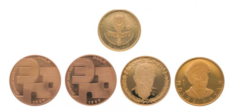 Kleine Partie mit 5 Goldmedaillen mit Bezug zu Israel / Naher Osten.