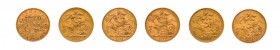 Partie von 42 Goldmünzen Australien, England und Kanada. Dabei u.a. Australien mit 1 Sovereign 1863, 1871S, 2 x 1874S, 1874M, 1876S, 1876M, 2 x 1877M,...