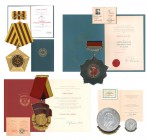 Restlicher Auszeichnungs- und Urkunden-Teil-Nachlaß von Kurt Seibt, bestehend aus ca. 40 Auszeichnungen, ca. 40 Urkunden und Dokumenten und ca. 70 Abz...