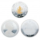 7 grosse Silbermünzen alle Welt. Dabei 3 x 3 Kilo, 3 x 1 Kilo sowie 
1 x 5 Unzen Silbermünzen. Die Münzen befinden sich in repräsentativen Etuis.