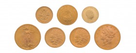 Umfangreiche Partie Goldmünzen alle Welt. Dabei u.a. USA 2 x 10 Dollar 1910 
Indianer, 1 x 20 Dollar 1904 Liberty Head und 1 x 20 Dollar 1927 Statue. ...