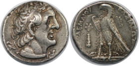 Griechische Münzen, AEGYPTUS. Ptolemaios II. Philadelphos AR Tetradrachme, Tyrus, datiert RY 22 = 264-263 v. Chr. 14,21 g. 27 mm. Vs.: Kopf mit Diadem...