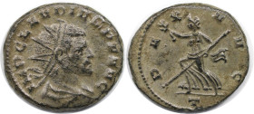 Römische Münzen, MÜNZEN DER RÖMISCHEN KAISERZEIT. Claudius II. Gothicus. Antoninianus 268-270 n. Chr. (4.48 g. 20 mm) Vs.: IMP CLAVDIVS PF AVG, Büste ...