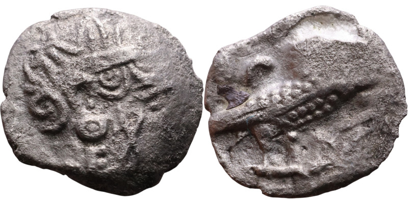 ATTICA, Athens. Circa 454-404 BC. Silver coin Obverse: Head of Athena right, wit...