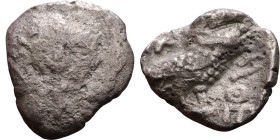 ATTICA, Athens. Circa 454-404 BC. Silver coin Obverse: Head of Athena right, with frontal eye, wearing earring, necklace, and crested Attic helmet Rev...