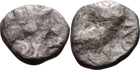 ATTICA, Athens. Circa 454-404 BC. Silver coin Obverse: Head of Athena right, with frontal eye, wearing earring, necklace, and crested Attic helmet Rev...