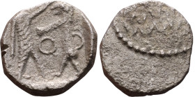 PHOENICIA: Sidon (4th century) Ar Obol Obverse: Galley l.; legend in Phoenician, Reverse. Persian king battling lion