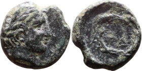 Greek bronze coin. (IV-I century BC)