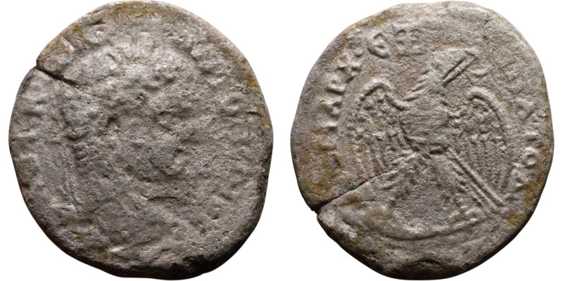 Caracalla (211-217) Tetradrachm. Obverse: Bust of emperor. Reverse: Eagle standi...