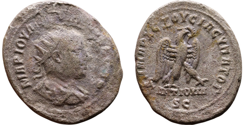 Philip I The Arab (244-249) Tetradrachm. Obverse: Bust of emperor. Reverse: Eagl...