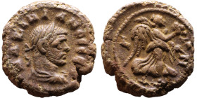 Maximianus  (285-305) Egypt: Tetradrachm. Obv: Laureate draped bust right  Reverse: Nike walking right holding wreath and palm branch