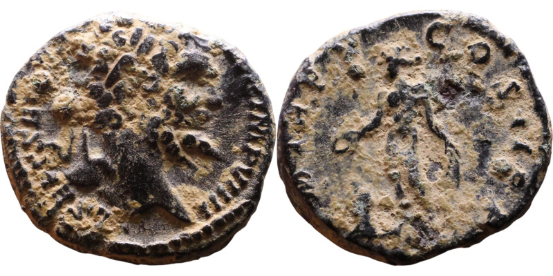 Septimus Severus (193-211) Denarius. Obv: Laureate, draped bust of emperor. Rev:...
