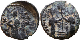 Seljuk (1037–1157, Bronze coin in Byzantine style.