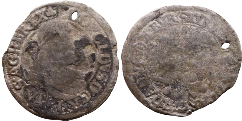 Austria – 6 Kreuzer – XVII century

23mm 1,96g