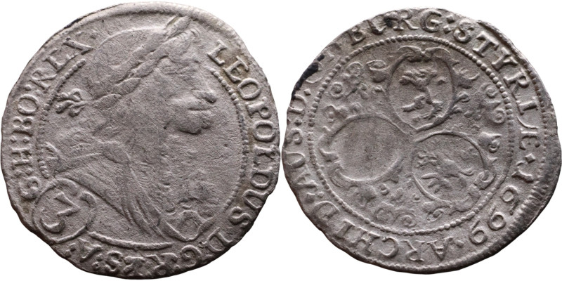 Austria – 3 Kreuzer – 1699

19mm 0,96g