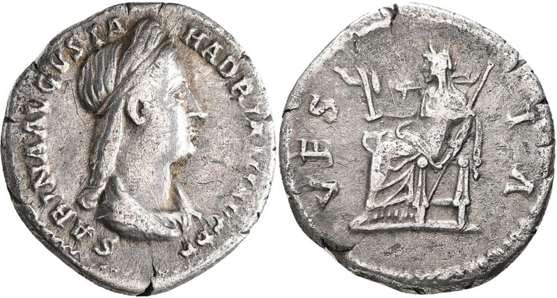 Sabina (+ 136 n.Chr.): AR-Denar, SABINA AVGVSTA HADRIANI AVG P P / VE-S-TA, 3,02...