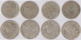 Osmanisches Reich: Lot 4 Großsilbermünzen, sehr schön.
 [differenzbesteuert]