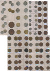 Ceylon / Sri Lanka: Drei Münzblätter mit ca. 80 Kleinmünzen aus Ceylon ab ca. 1890 - 1955.
 [differenzbesteuert]