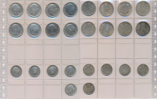 Indien: Britisch-Indien, Edward VII. 1901-1910: Münzblatt mit 13 Münzen, dabei 8 x 1 Rupie / Rupee (KM# 508) 1903 - 1910 sowie 5 x Half Rupie / Rupee ...