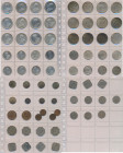 Indien: Britisch-Indien, George V. 1910-1936: Sammlung 52 Münzen der englischen Kolonie, dabei Silbermünzen zu 1 Rupie / Rupee, Half Rupie, 1/4 Rupie ...