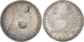 Jemen: Yemen Eastern Aden Protectorate / Quaiti (Qa'Iti) State: Ryal 1307 (ca. 1890) - Maria Theresia Taler 1780 mit zwei kleinen Gegenstempel / Count...