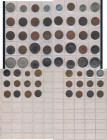 Jemen: Yemen in der Kolonialzeit: 28 nicht näher bestimmten Münzen aus der Kolonialzeit, 8 davon mit Gegenstempel / Countermarks, diese mit Loskarten ...