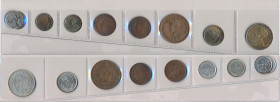 Kanada: Newfoundland, Lot 9 Münzen 1c - 25c von 1912 bis 1945.
 [differenzbesteuert]