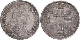 Frankreich: Louis XIIII. 1643-1715: 1/2 Ecu 1690, Paris, 13,53 g, schöne Patina, sehr schön.
 [differenzbesteuert]