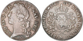 Frankreich: Louis XV. 1715-1774: Ecu au bandeau 1767 N, Montpelliert. Gadoury 322, Davenport 1331, Duplessy 1680. 29,16 g. Kleine Prägeschwäche, entfe...