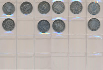 Frankreich: 4 x 5 Franc aus Paris, dabei 1810 (Napoleon), 1824 (Louis XVIII), 1827 (Charles X) und 1848 (Louis Philippe I.). Um sehr schön. Dabei noch...