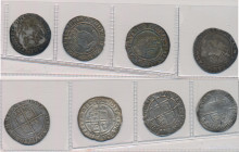 Großbritannien: England ca. 16tes Jhd.: 4 x Sixpence (6 Pence). Nicht näher bestimmt, schön - sehr schön.
 [differenzbesteuert]