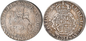 Großbritannien: Charles I. 1625-1649: ½ Crown / Halfcrown ND (1644) CR York. 14,20 g. EBORO. KM# 312, Seaby 2868. Fast sehr schön.
 [differenzbesteue...
