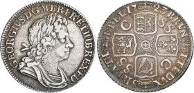 Großbritannien: George I. 1714-1727: Shilling 1723 SS C (South See Company). 6,01 g. KM# 539.3, Seaby 3648. Tolle Patina, vorzüglich.
 [differenzbest...