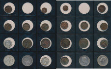 Großbritannien: George IV. 1820-1830: Sammlung Kleinmünzen des Königs, dabei 1 x 1/3 Farthing 1827 (KM# 703), 4 x Farthing (KM 697), 2 x ½ Penny (KM# ...