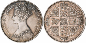 Großbritannien: Victoria 1837-1901: Gothic Crown 1847, REGNI UNDECIMO. 28,26 g. KM# 744, Davenport 106, Seaby 3883. Kleine Kratzer, um vorzüglich.
 [...