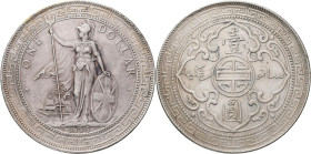 Großbritannien: Victoria 1837-1901: Trade Dollar 1898 ohne Buchstabe, Bombay. KM# T5. 26,33 g. Kratzer, sehr schön.
 [differenzbesteuert]