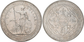 Großbritannien: Victoria 1837-1901: Trade Dollar 1900 B, Bombay. KM# T5. 26,93 g. Kratzer, sehr schön+.
 [differenzbesteuert]
