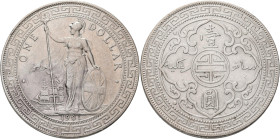 Großbritannien: Victoria 1837-1901: Trade Dollar 1901 B, Bombay. KM# T5. 26,82 g. Kratzer, sehr schön.
 [differenzbesteuert]
