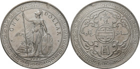 Großbritannien: Edward VII. 1901-1910: Trade Dollar 1902 B, Bombay Mint. KM# T5. 26,95 g. Kleine Randfehler, sonst vorzüglich.
 [differenzbesteuert]...