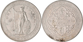Großbritannien: Edward VII. 1901-1910: Trade Dollar 1903 B, Bombay Mint. KM# T5. 26,92 g. Kleine Kratzer und Randfehler, Graffiti. Sehr schön.
 [diff...