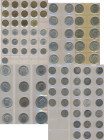 Großbritannien: George VI. 1936-1952: Geld des Königs. Dabei Farthing, Halfpenny, Penny, 3 und 6 Pence, Shilling und 2 Shilling, Halfcrowns und Crown ...