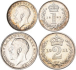 Großbritannien: George V. 1910-1936: Maundy Set 1911 (1, 2, 3 und 4 Pence) KM# MDS 168. In Quadrumdose aufbewahrt, vorzüglich.
 [differenzbesteuert]...