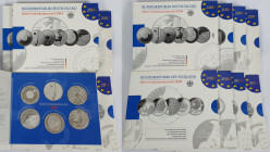 Deutschland: Sammlung 10 Euro Gedenkmünzen ab Einführung 2002 (J. 490) bis Elbtunnel 2011 in der höchsten Qualität polierte Platte im Jahresfolder - a...