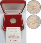 Monaco: Albert II. 2005-,: 2 Euro 2017, 200 Jahre Fürstliche Karabinierskompanie (Bicentenaire des carabiniers). In Kapsel, Etui mit Umkarton und mit ...