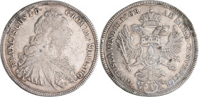 Altdeutschland und RDR bis 1800: Augsburg: Taler (Konventionstaler) 1764 mit Titel Franz I., Variante AUG Punkt. 27,76 g. Davenport 1929, Druckstellen...